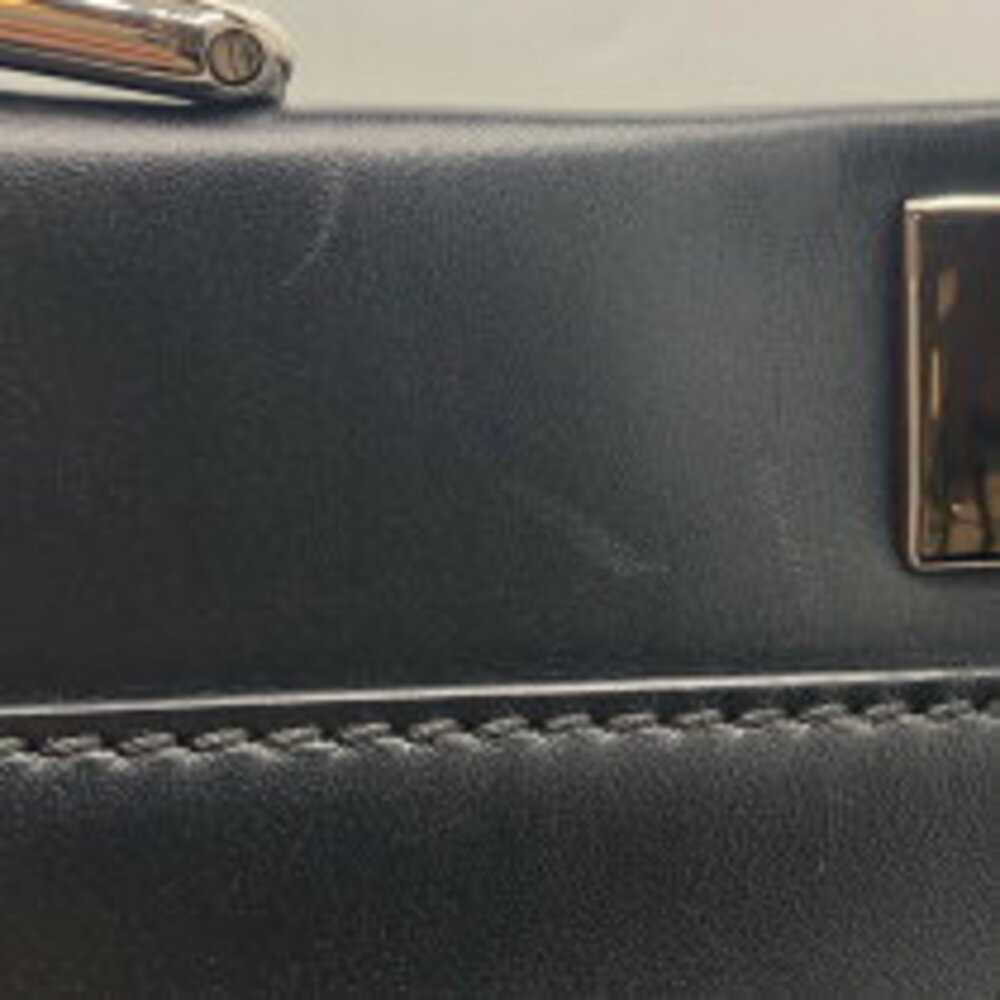 Fendi Peekaboo Bugs Regular Black Leather Shoulder Bag - Picture 9 of 11